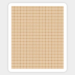 Beige checkered pattern Sticker